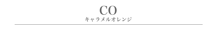 CO.キャラメルオレンジタイトル