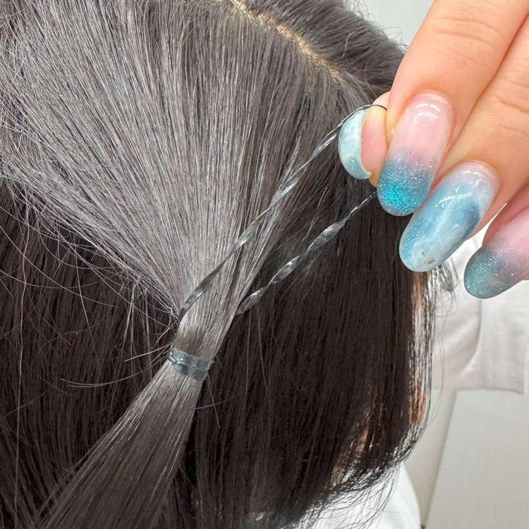 【猫耳ヘアアレンジ やり方】ウィッグ ロング/フロント手植え オンリーワンカールロング [wg347]