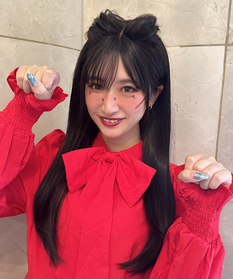 【猫耳ヘアアレンジ】ウィッグ ロング/フロント手植え オンリーワンカールロング [wg347]