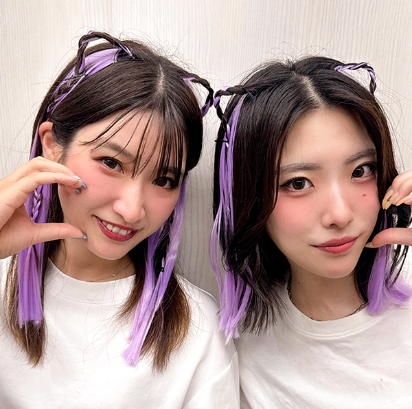 【猫耳ヘアアレンジ】カラーエクステ/ポイントメッシュエクステ2type[wgt812]