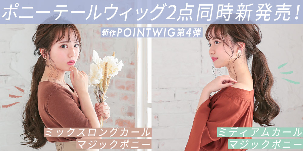 新作ポイントウィッグ販売開始！
