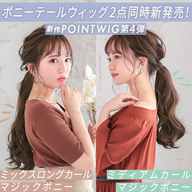新作ポイントウィッグ販売開始！