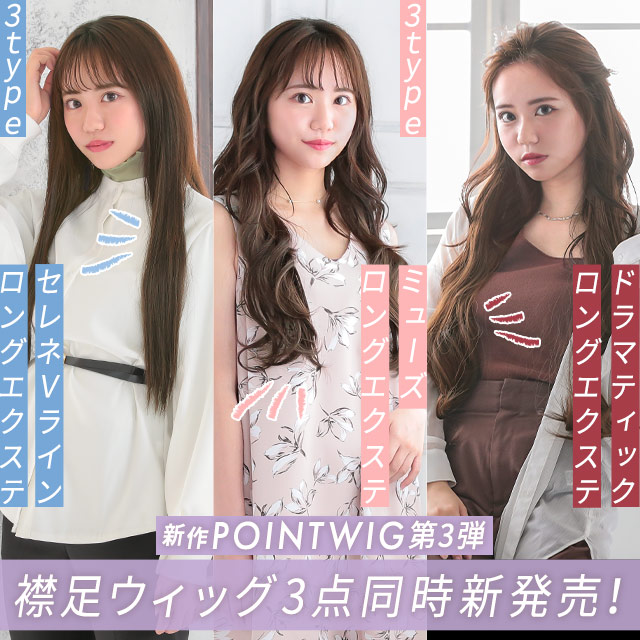 新作ポイントウィッグ販売開始！