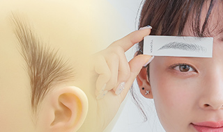 眉毛＆もみあげシール