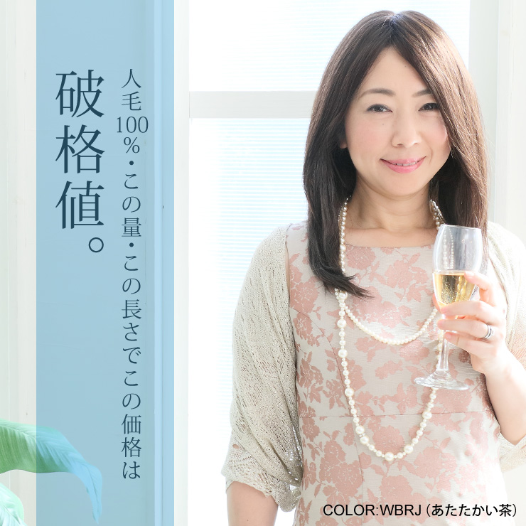 人毛100%・この量・この長さでこの価格は破格値。