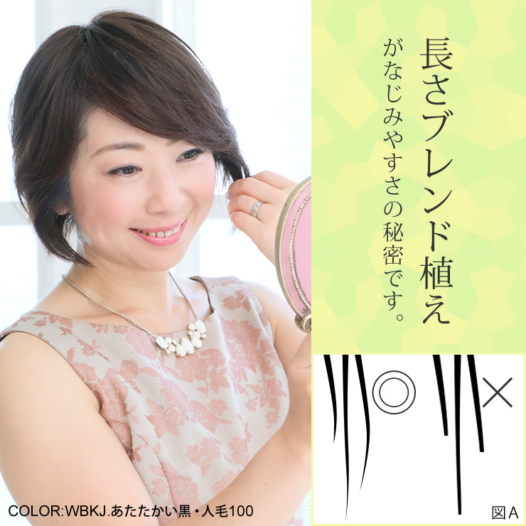 長さブレンド植えがなじみやすさの秘密です。
