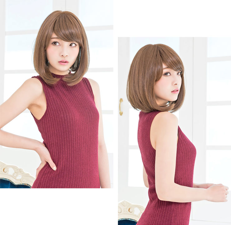 アクアドールの医療用ウィッグ「ヴィーナスショートボブウィッグ」のカラーRBRです