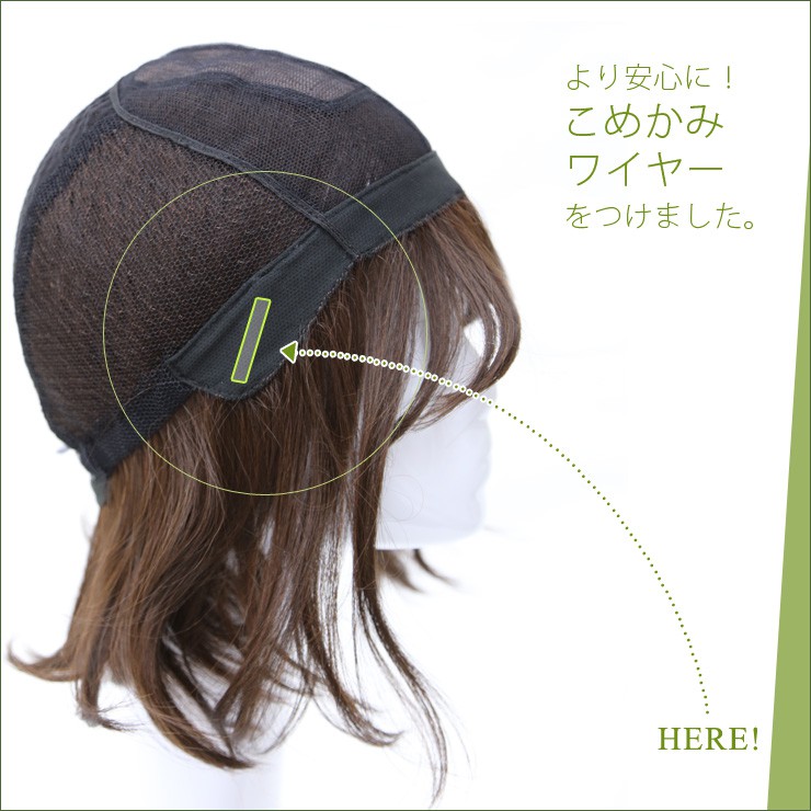 より安心に!こめかみワイヤー をつけました。