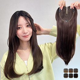 部分ウィッグ/前髪なしロング 部分手植えヘアピース [wgt107]