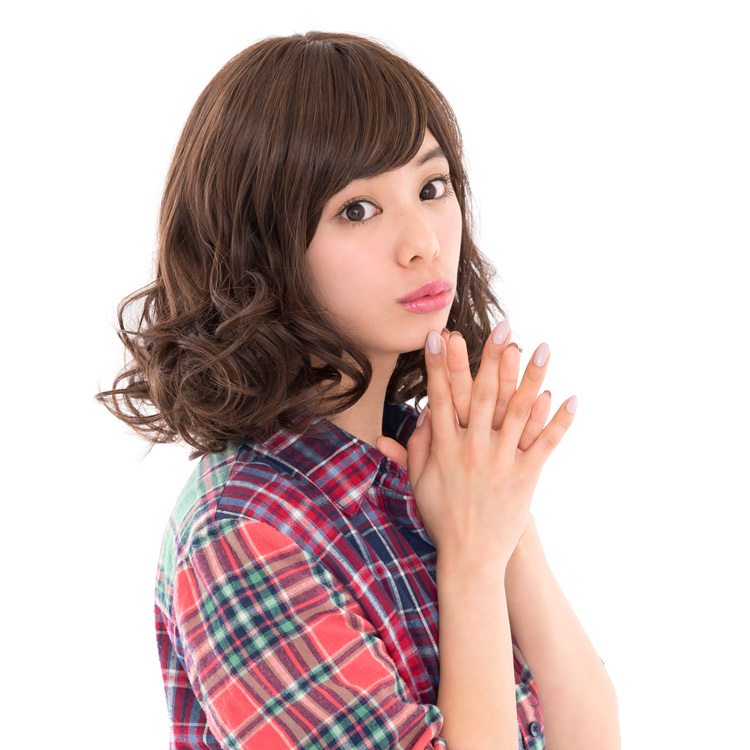 アクアドールのファッションフルウィッグ、「ピュアウェーブセミショートウィッグ」のカラーNBです。