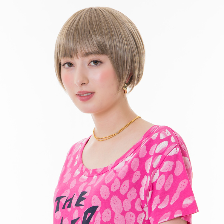 アクアドールのファッションフルウィッグ、「小顔ナチュラルショートウィッグ」のカラーHKAHです。