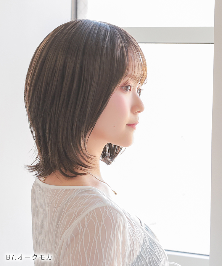 ウィッグ ミディアム/フロント手植え マドンナボブディ [wg364]