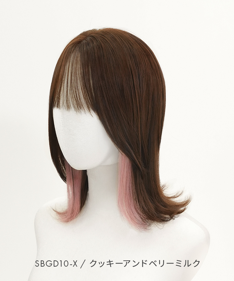 ウィッグ ミディアム/プチ手植え イヤリングティントミディ [wg371]