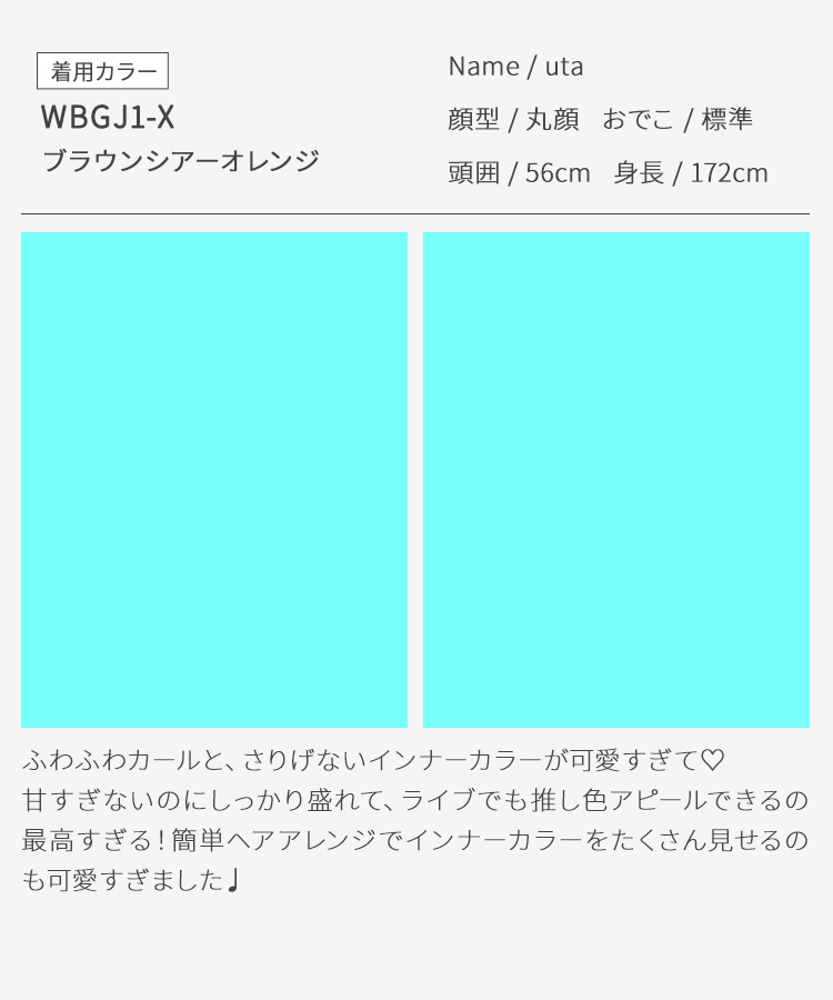 ウィッグ ミディアム/【仮】推し活ミディアム [wg373]