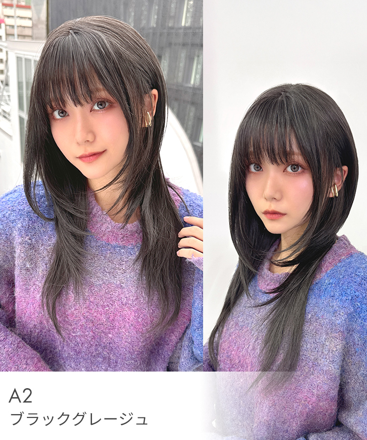 ウィッグ ロング/y2kハッシュカットロング [wg375]