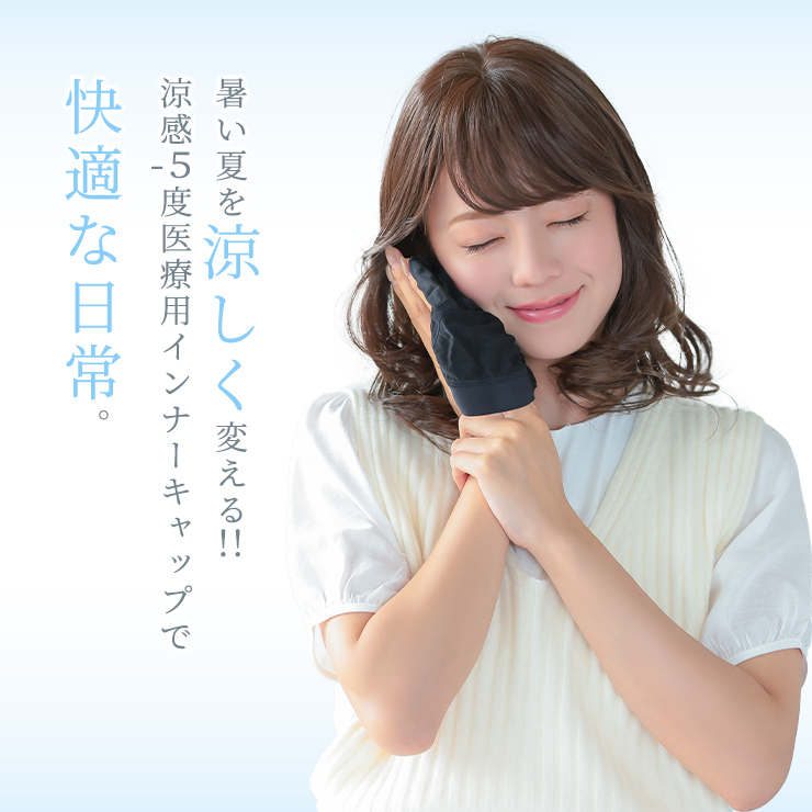 ウィッグケア用品、滑り止め付き涼感インナーキャップ イメージ画像