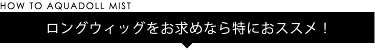 ロングウィッグをお求めなら特におススメ!