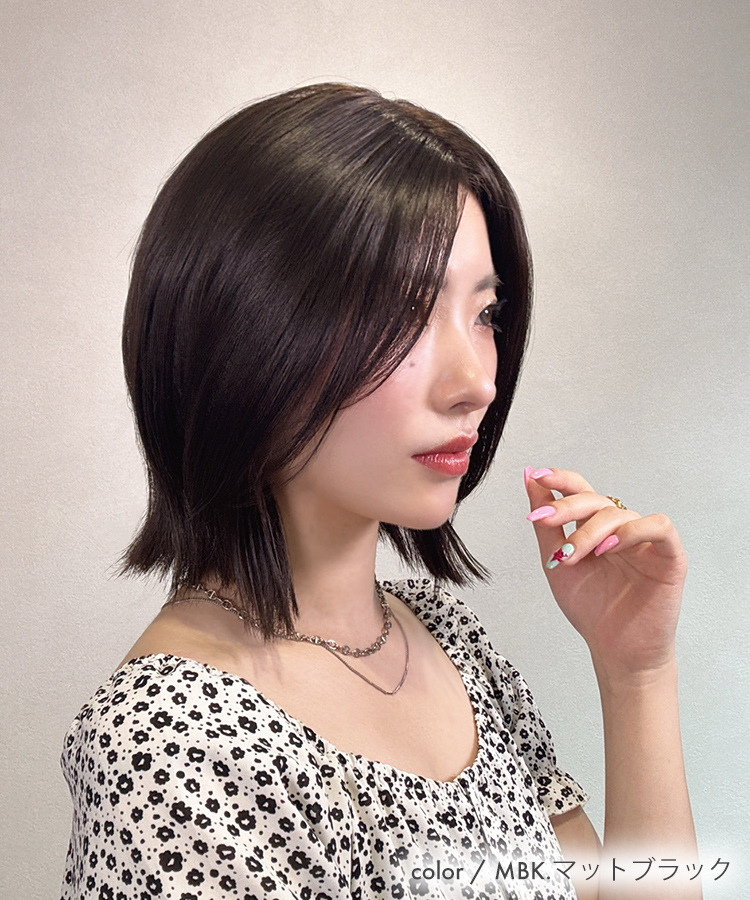 部分ウィッグ/前髪なしショート 部分手植えへアピース [wgt103]