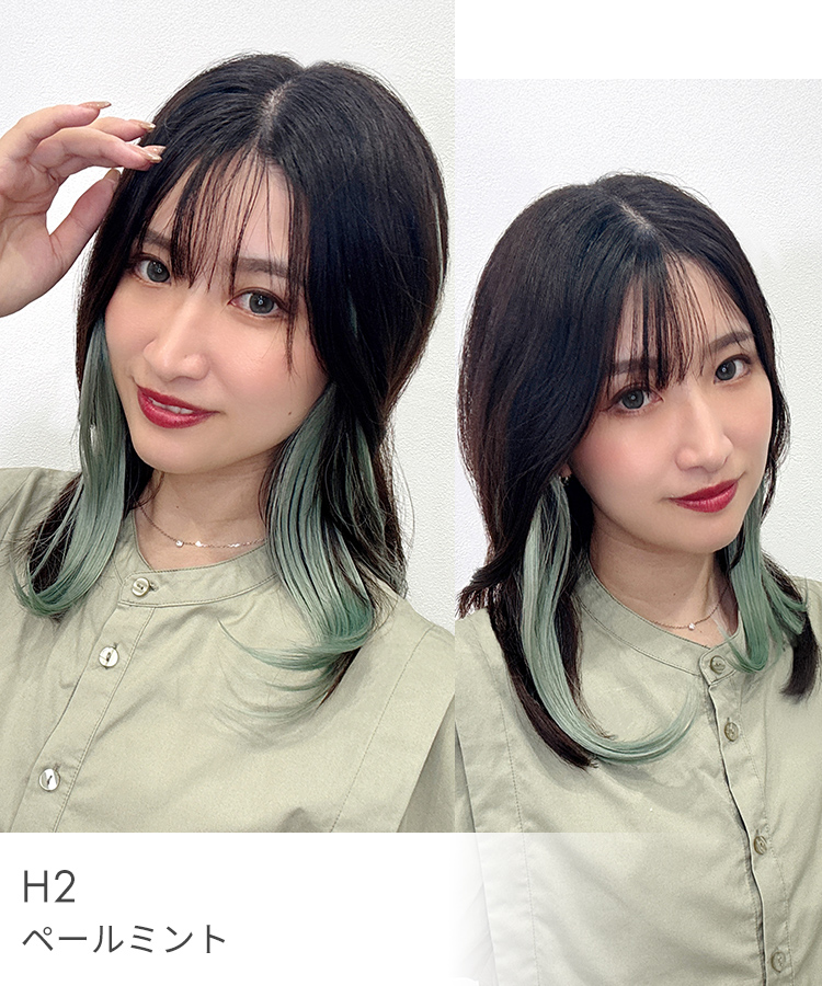 エクステ インナーカラー/ミディ・ロング向け イヤリングカラーエクステ [wgt832]