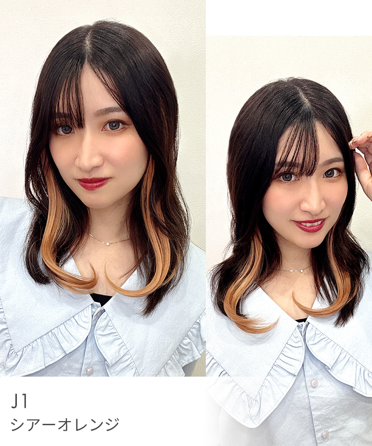 エクステ インナーカラー/ミディ・ロング向け イヤリングカラーエクステ [wgt832]