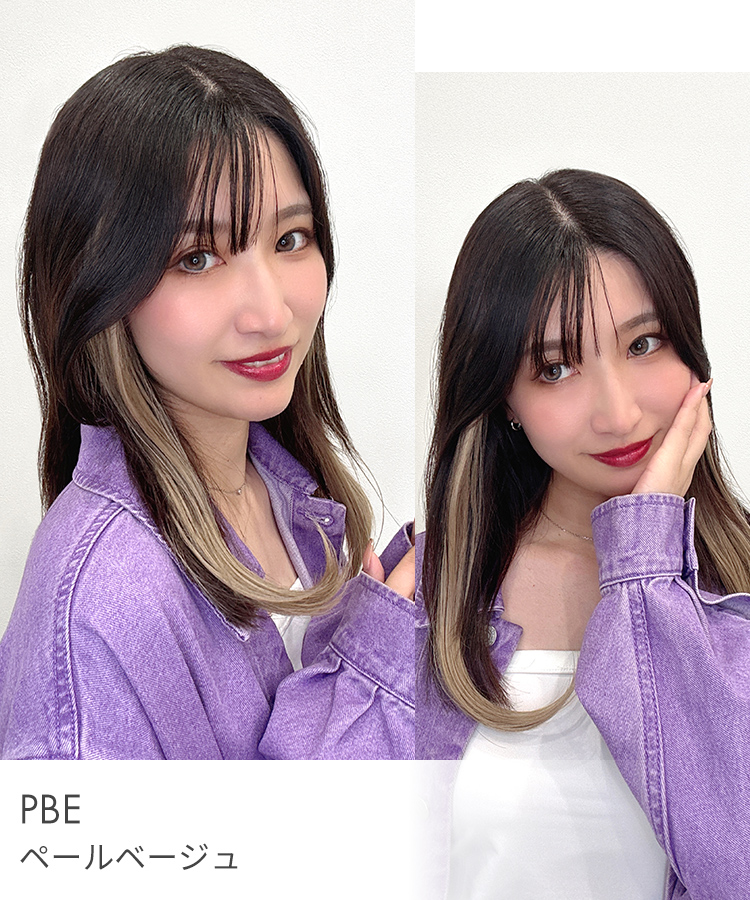 エクステ インナーカラー/ミディ・ロング向け イヤリングカラーエクステ [wgt832]