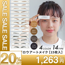 【15枚set】 アイブロウ　アートメイク [mdh011]