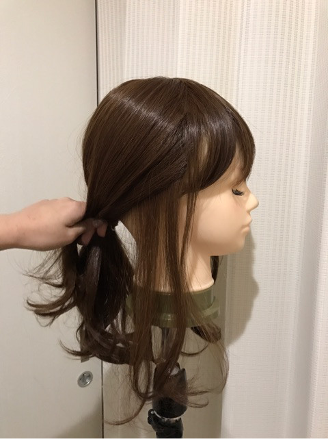 医療用ウィッグでもできるポニーテールアレンジ♪