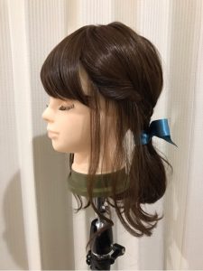 医療用ウィッグでもできるポニーテールアレンジ♪