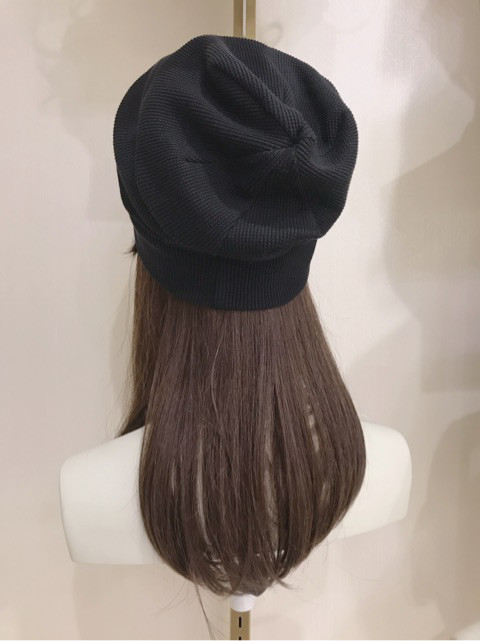 [新商品]髪付き帽子ミディアムタイプのウィッグのご紹介