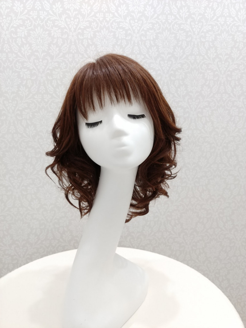 1点もの！カットアレンジ・カジュアルミディ人毛MIXウィッグのご提案