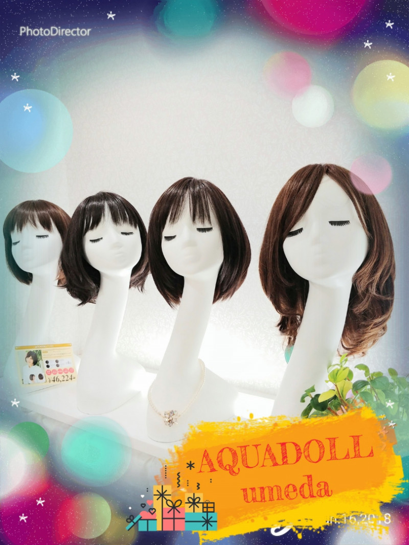 【AQUADOLL VENUS】頭が小さい方Sサイズウィッグのご紹介！