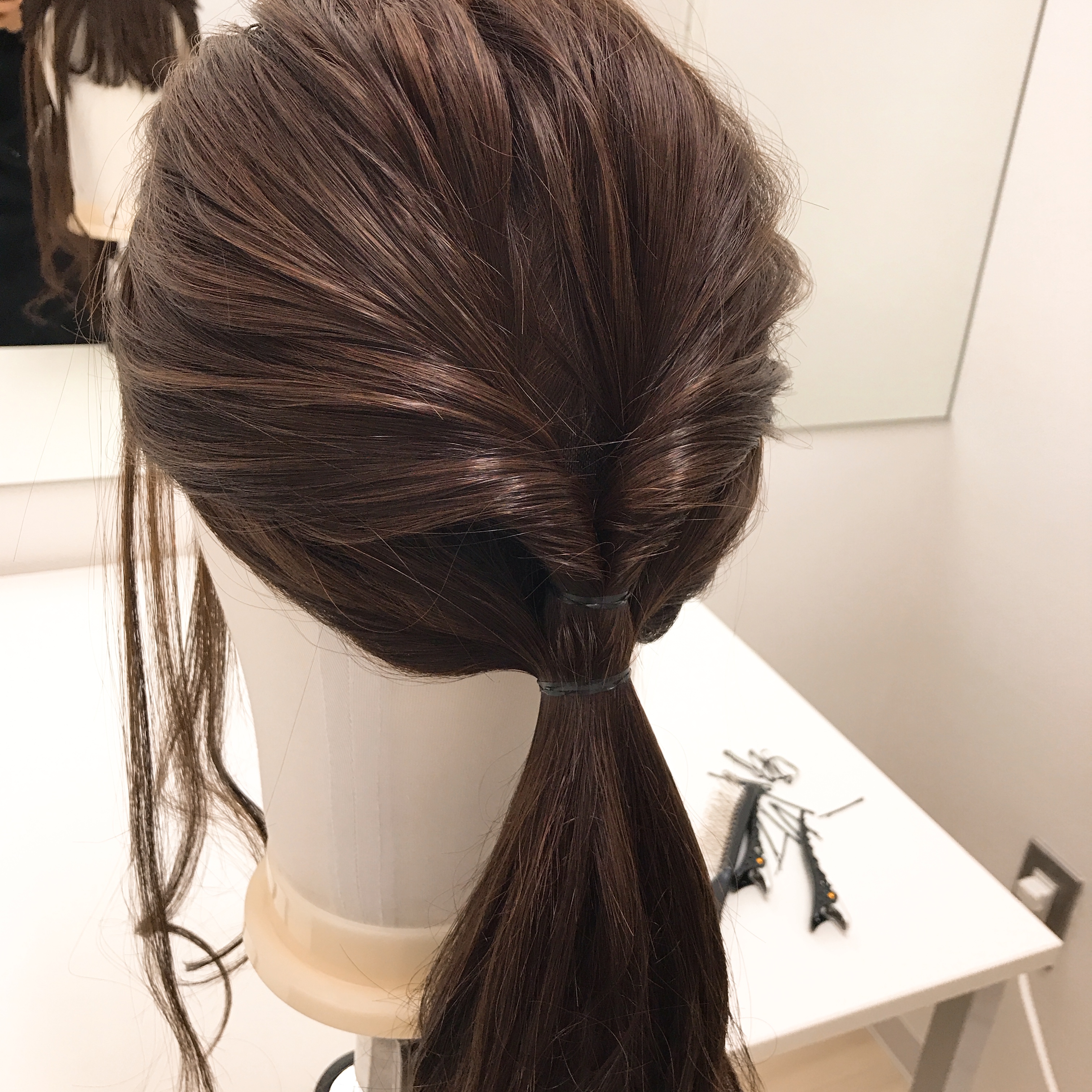 キモノサロンヘアウィッグセット 簡単！ヘアセット！ギブソンタック！ | 名古屋サロン公式ブログ| 自然