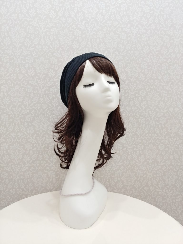 髪付き帽子