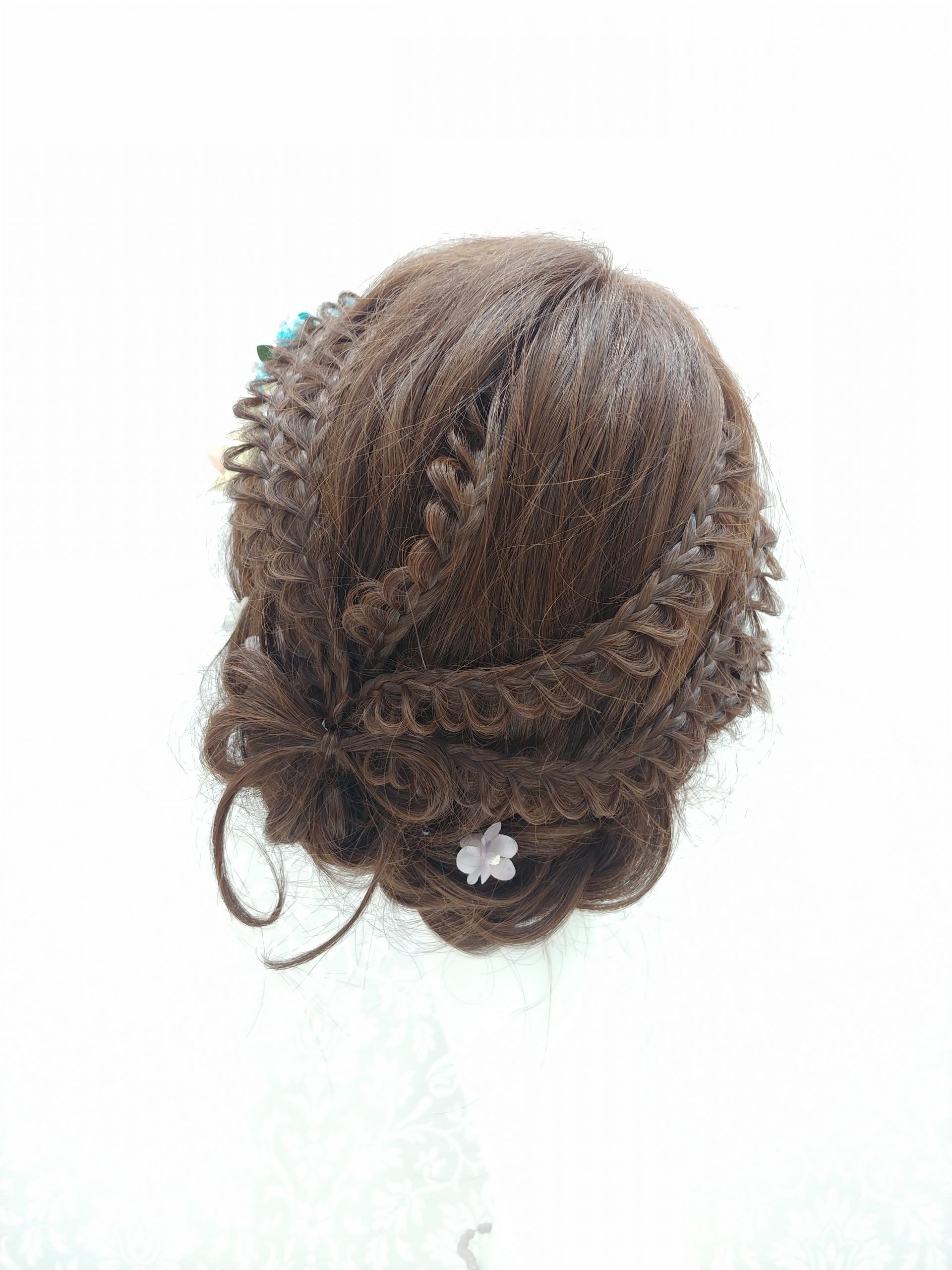 専用リボン付き　写真通りウィッグヘアアレンジ 11074_1.jpg
