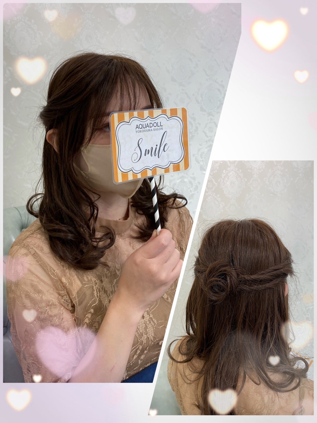 アップスタイル•ヘアアレンジ・ロングスタイル ウィッグ 美容 ロングヘアでカールアップアレンジ】 ZENのヘアセット35 How to