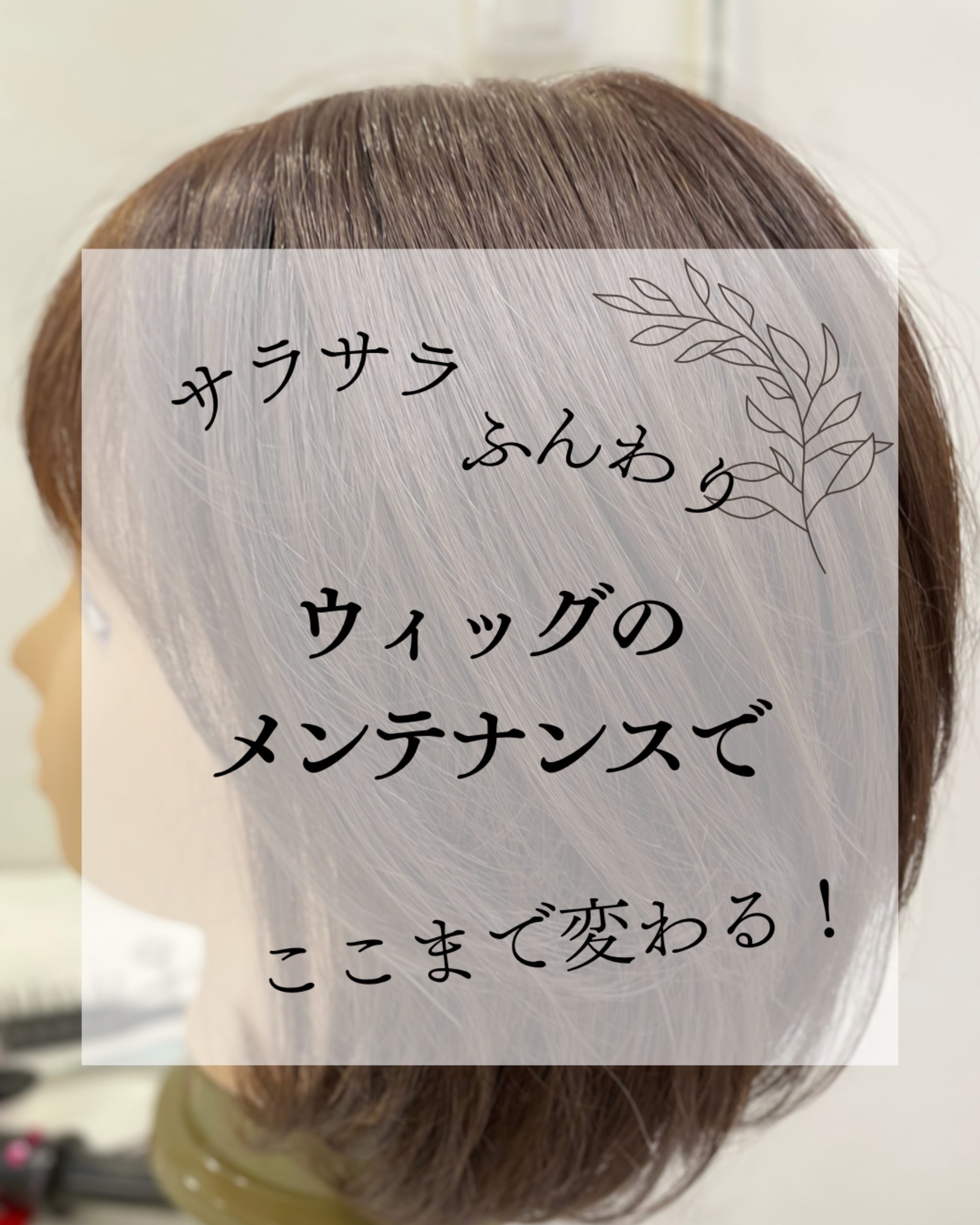 ウィッグのパサつきチリつき気になったら？ | 札幌サロン公式ブログ