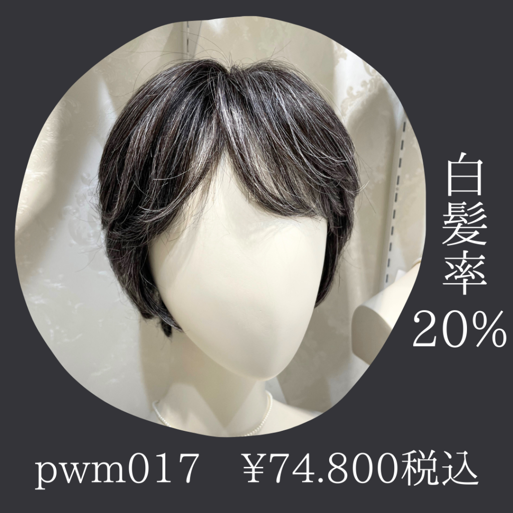 人毛MIXのウィッグにグレイヘアが登場です！ | 札幌サロン公式ブログ