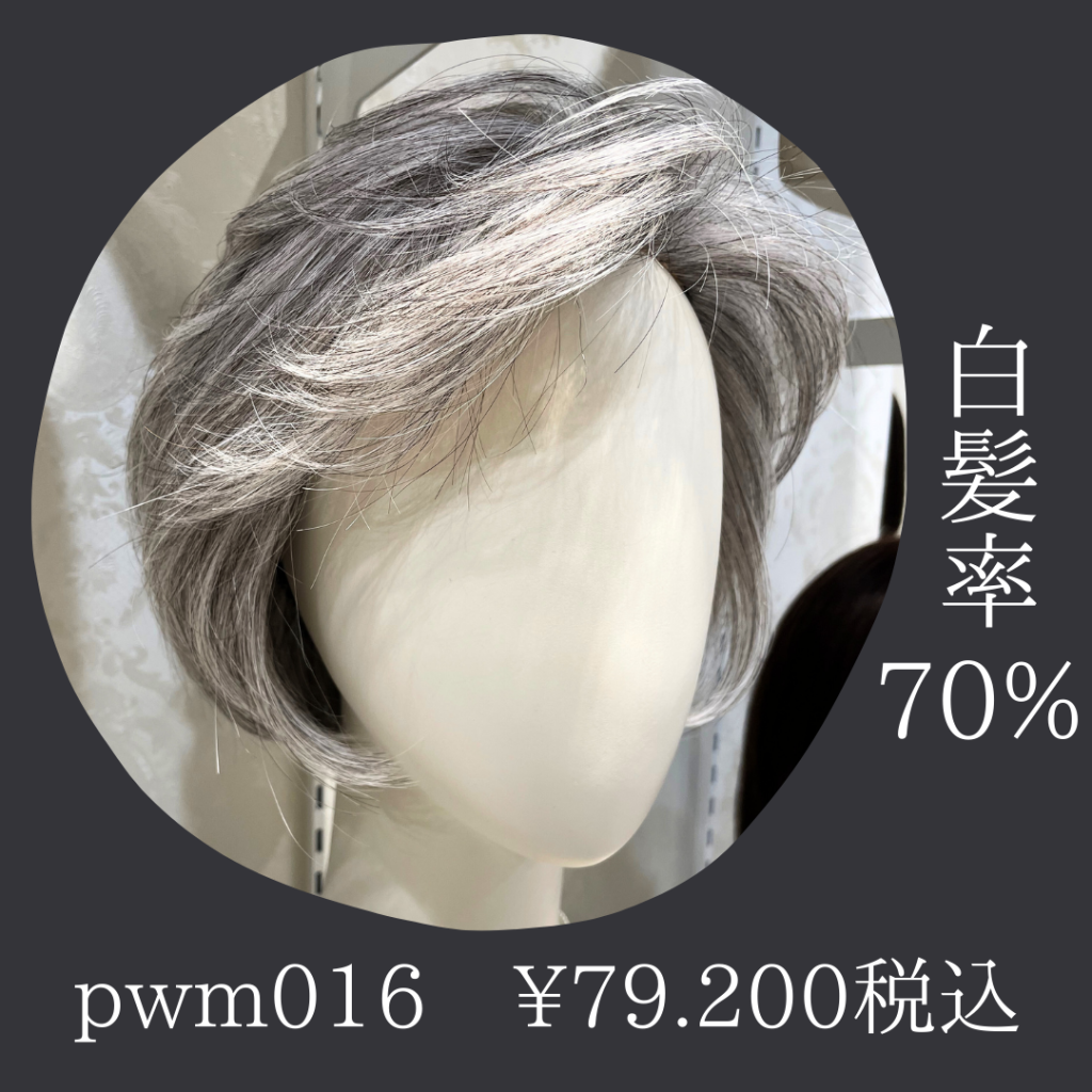 人毛MIXのウィッグにグレイヘアが登場です！ | 札幌サロン公式ブログ