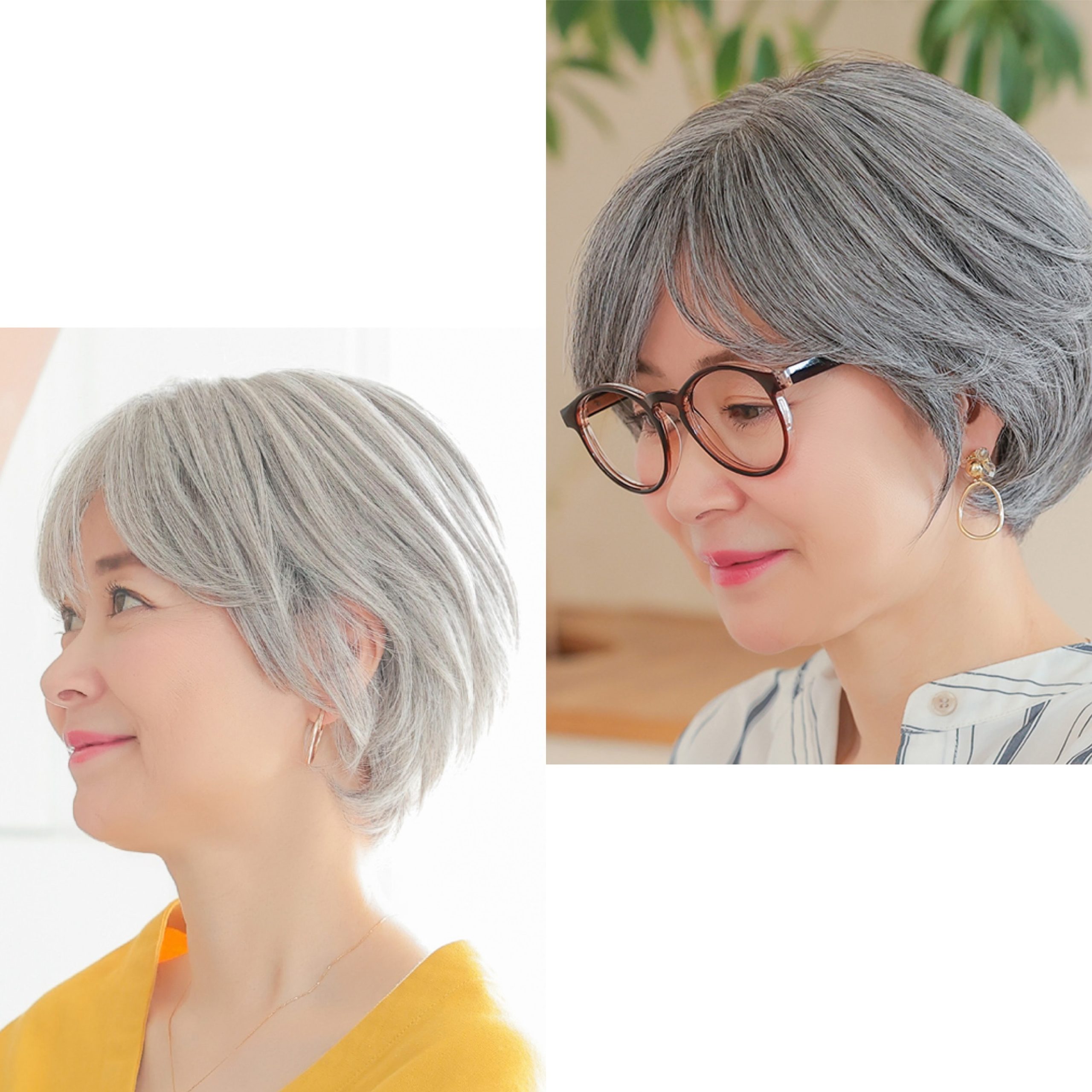 医療用ウィッグ人毛MIXにはグレイヘアもあります！ | 札幌サロン公式