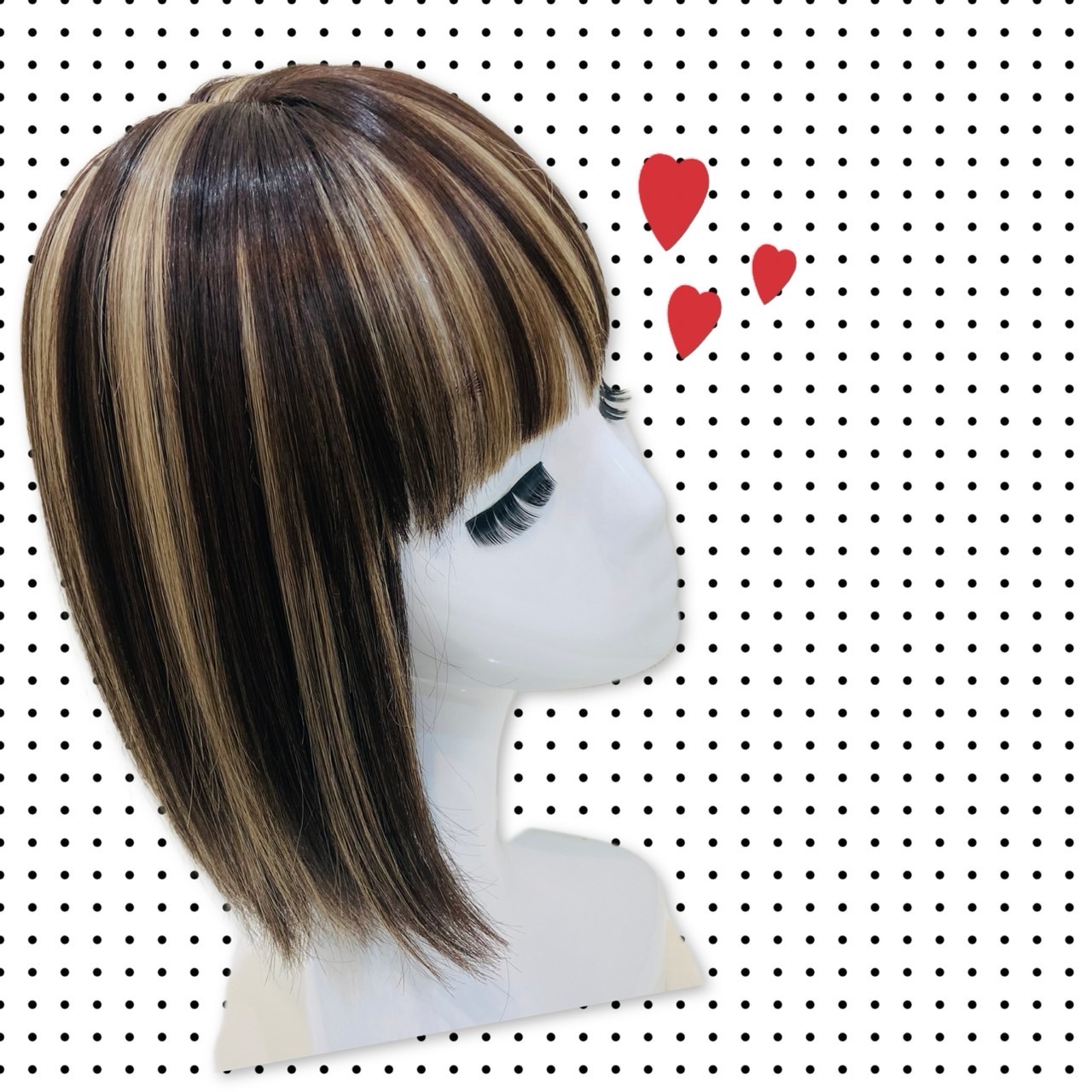 ゆかちゃん 町娘 風 ハーフアップ ウィッグ ゆかちゃん様 専用 町娘 風